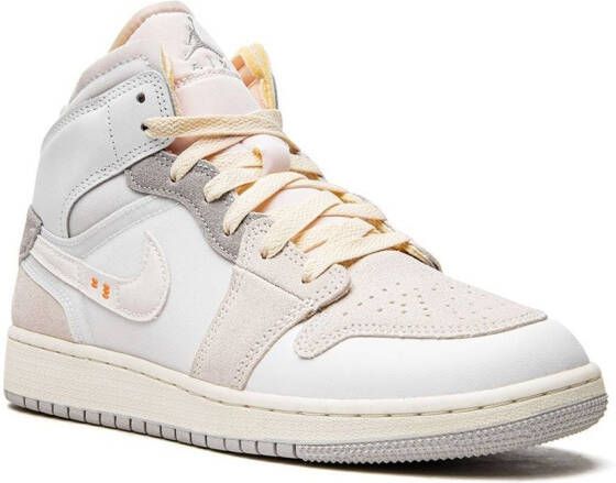 Jordan Kids Jordan 1 Mid SE Craft "Inside Out" sneakers White