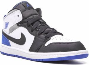 Jordan Kids Jordan 1 Mid SE "Royal Black Toe" sneakers White