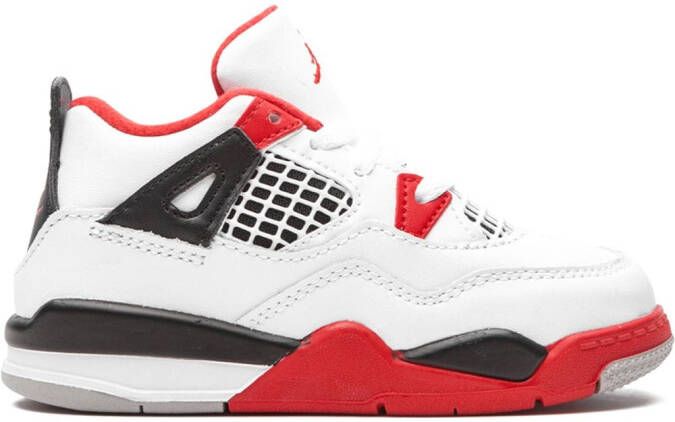 Jordan Kids Jordan 4 Retro "Fire Red 2020" sneakers White