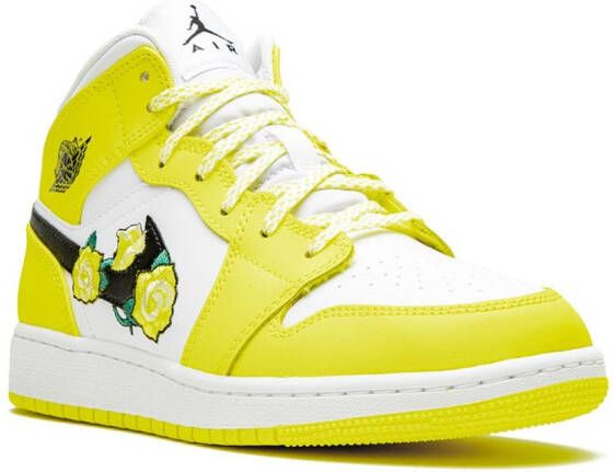 Jordan Kids Air Jordan 1 Mid "Dynamic Yellow" sneakers