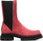 JORDANLUCA Chelsea suede boots Red - Thumbnail 1