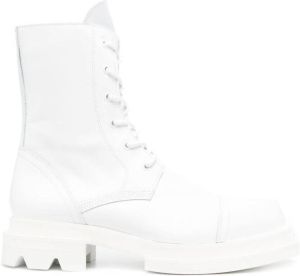 JORDANLUCA Ozzy lace-up boots White