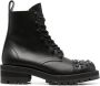 Junya Watanabe 50mm stud-embellished leather ankle boots Black - Thumbnail 1