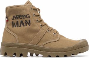 Junya Watanabe MAN Palladium lace-up boots Brown