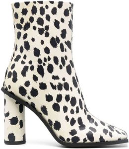 Just Cavalli 95mm animal-print ankle boots Neutrals