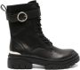 Just Cavalli belted-ankle leather boots Black - Thumbnail 1