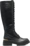 Just Cavalli embossed-logo lace-up boots Black - Thumbnail 1