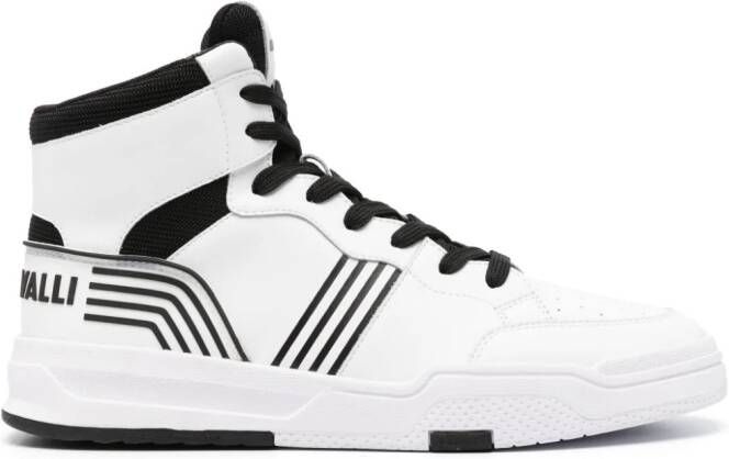 Just Cavalli high-top leather sneakers White