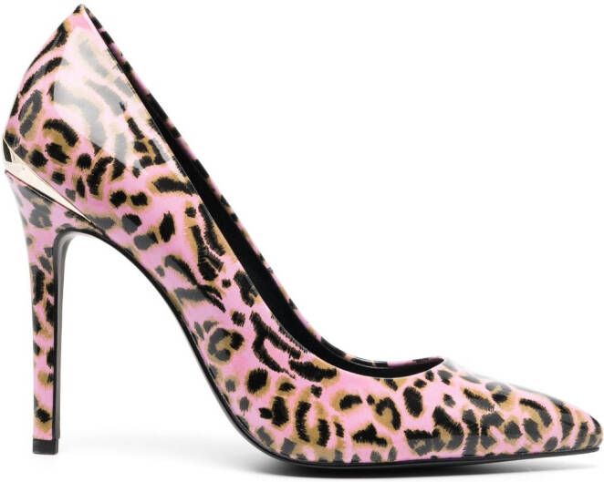 Just Cavalli leopard-print pumps Pink