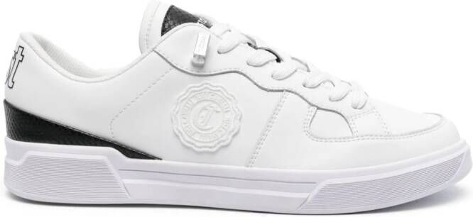 Just Cavalli logo-patch leather sneakers White