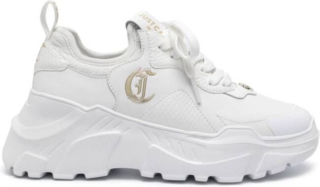 Just Cavalli logo-plaque chunky sneakers White