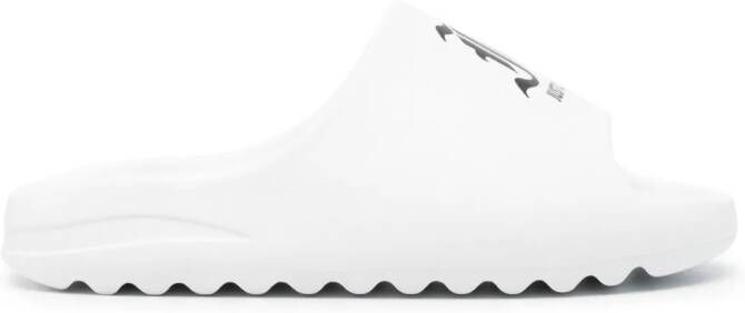 Just Cavalli logo-print flip-flops White