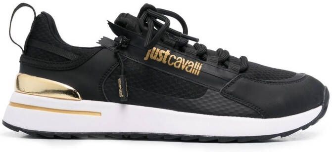 Just Cavalli logo-print low-top sneakers Black