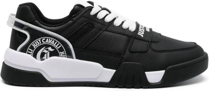 Just Cavalli logo-strap chunky sneakers Black