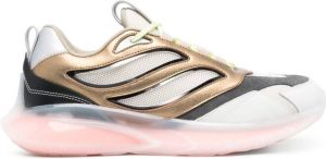 Just Cavalli panelled low-top sneakers Gold