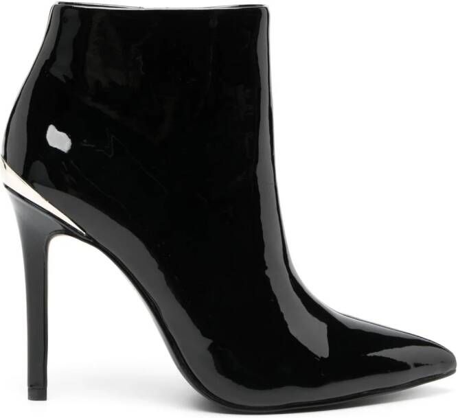 Just Cavalli patent faux-leather 120mm boots Black