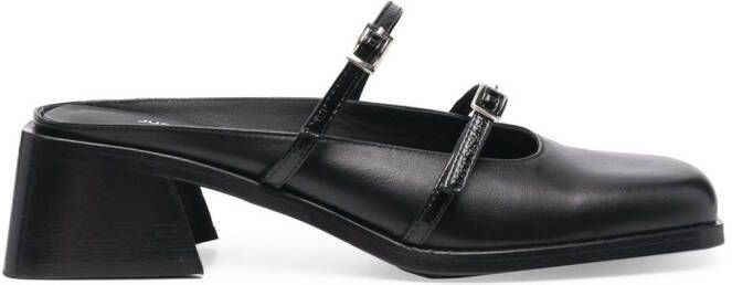 Justine Clenquet Andie 65mm leather mules Black