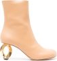 JW Anderson 105mm sculpted-heel leather boots Neutrals - Thumbnail 1