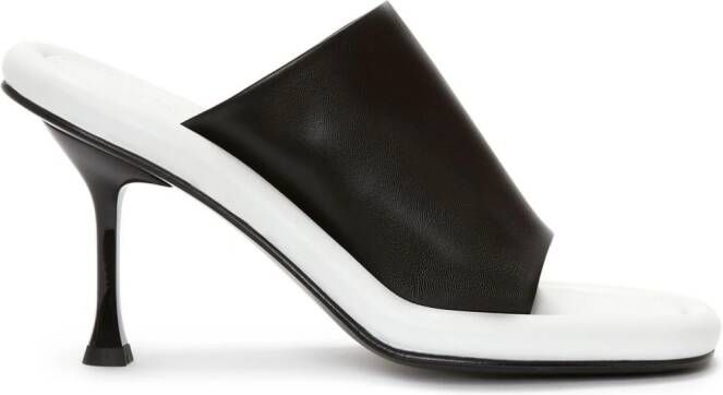 JW Anderson 110mm two-tone leather sandals Black