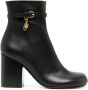 JW Anderson 80mm logo-charm leather boots Black - Thumbnail 1
