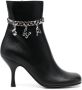 JW Anderson 80mm logo-embellished leather boots Black - Thumbnail 1