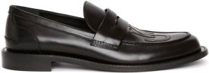 JW Anderson Anchor logo loafers Black
