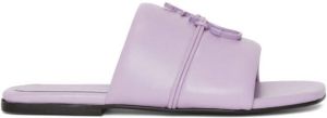 JW Anderson Anchor-logo slide sandals Purple
