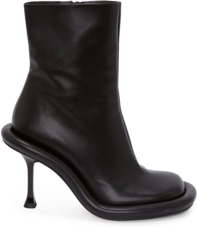 JW Anderson Bumper leather ankle boots Black
