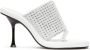 JW Anderson Crystal Bumper-Tube 90mm leather mules White - Thumbnail 1