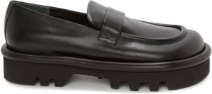 JW Anderson Bumper-Tube leather chunky loafers Black