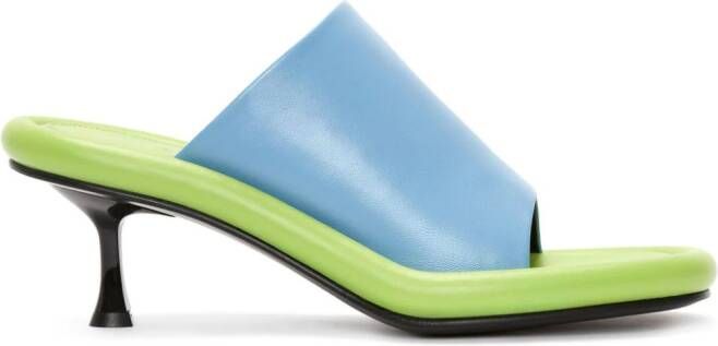 JW Anderson Bumper Tube leather mules Blue