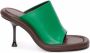 JW Anderson Bumper-Tube leather mules Green - Thumbnail 1