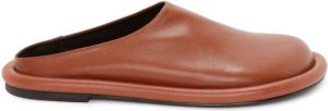 JW Anderson Bumper-Tube leather slippers Brown