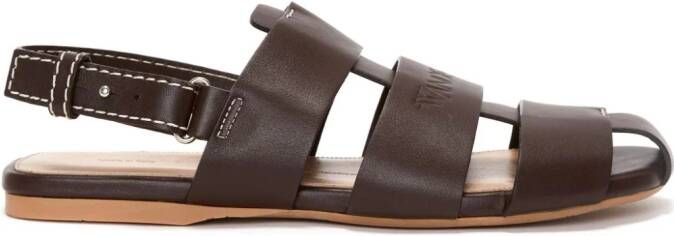 JW Anderson caged leather sandals Brown