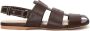 JW Anderson caged leather slingback sandals Brown - Thumbnail 1