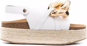 JW Anderson Chain espadrille sandals White