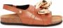 JW Anderson Chain flat sandals Brown - Thumbnail 1