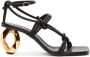 JW Anderson chain-heel strappy sandals Black - Thumbnail 1