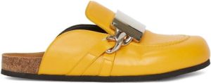 JW Anderson Chain leather mules Yellow