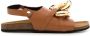 JW Anderson chain-link detail sandals Brown - Thumbnail 1