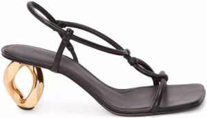 JW Anderson chain-link high-heel sandals Black