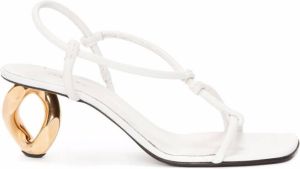 JW Anderson chain-link high-heel sandals White