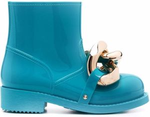 JW Anderson Chain rubber ankle boots Blue