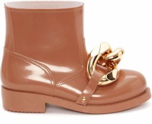 JW Anderson Chain rubber boots Brown