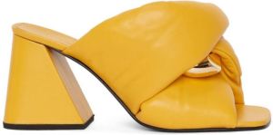 JW Anderson Chain Twist leather mules Yellow