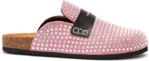 JW Anderson crystal-embellished slip-on mules Pink