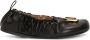 JW Anderson decorative-buckle leather ballerina shoes Black - Thumbnail 1