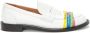 JW Anderson elasticated-straps leather loafers White - Thumbnail 1