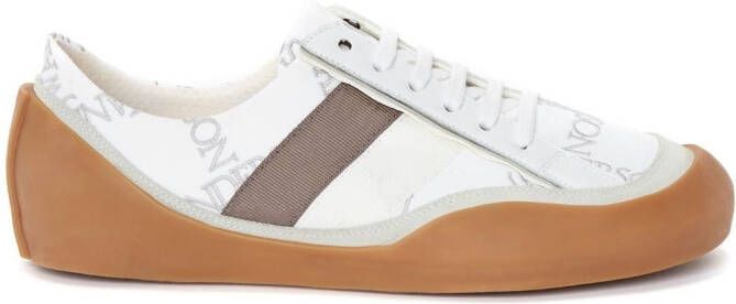 JW Anderson embroidered-logo panelled sneakers White