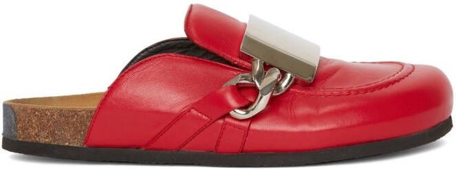 JW Anderson Gourmet Chain mules Red